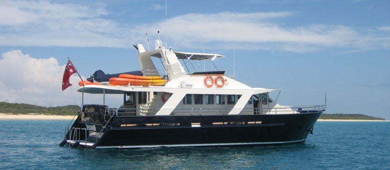 The beautiful motor yacht Descarada