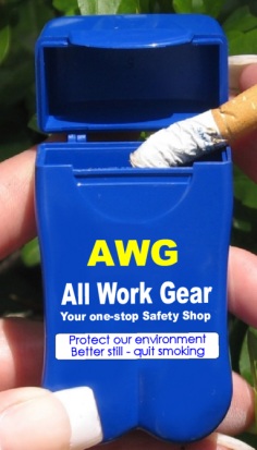 AWG's Personal Ashtrays are great eco-friendly advertising every time they're used!