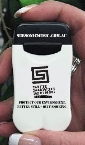 Subsonic Music Festival's Personal Ashtrays - Brilliant eco-friendly advertising for their annual festival!