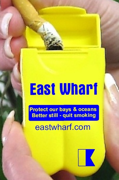 East Wharf's new Personal Ashtrays encourage smokers to quit!