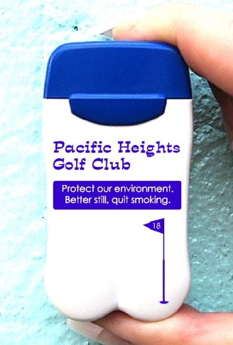 Pacific Heights Golf Course's Personal Ashtrays from No BuTTs