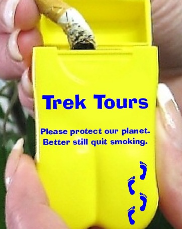 Trek Tours latest Personal Ashtrays