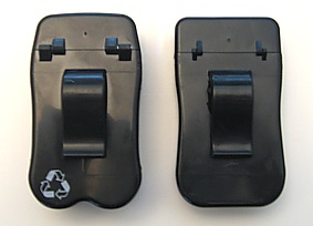 No BuTTs Ashtray hinges (left)  vs the competition's hinge (right).  Which product do YOU think is going to last longer?