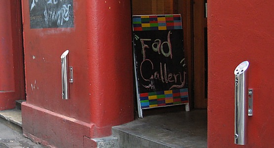 FAD Gallery & Bar's Eco-Pole Outdoor Wall-mounted Ashtrays