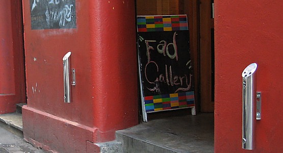 FAD Gallery & Bar's Eco-Pole Outdoor Wall-mounted Ashtrays FAD Gallery & Bar's Eco-Pole Outdoor Wall-mounted Ashtrays