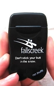 Falls Creek Resort's Mini-Butt Personal Ashtray