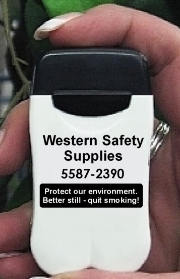 Western Safety Supplies Personal Ashtray encourages smokers to quit!