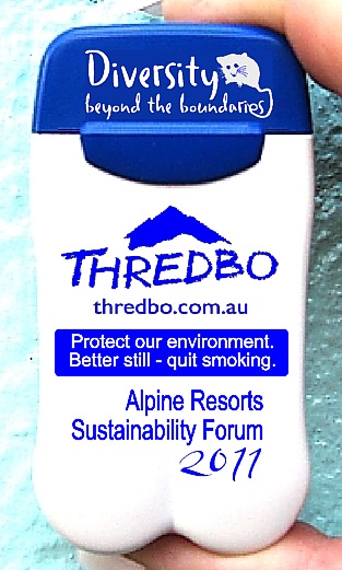 Thredbo Kosciuszko Resort's latest printed Personal Ashtrays encourage smokers to quit smoking!