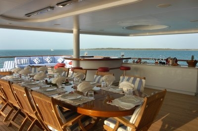 One of MY Polar Star's dining & outdoor entertainment areas.