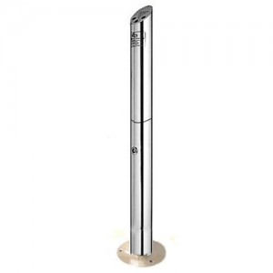 bollard ashtray pole standing eco ash cigarette smoking outdoor bin ashtrays poles freestanding zones larger nobutts