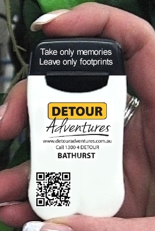 Detour Adventures complimentary Branded Personal Ashtray