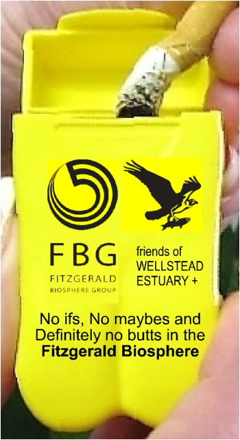 Branded Personal Ashtray - Fitzgerald Biosphere Group & Friends of Wellstead Estuary