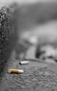 Cigarette Butts in Drain