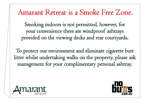 Amarant - In room sign