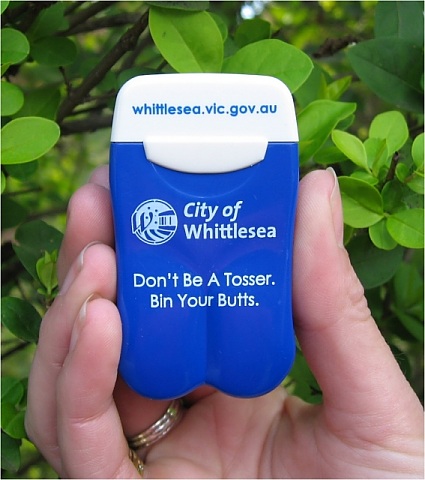 Whittlesea City Council's Personal Ashtray from No BuTTs