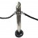 Eco-Pole Bollard Ashtray with Crowd Control Rope Ring