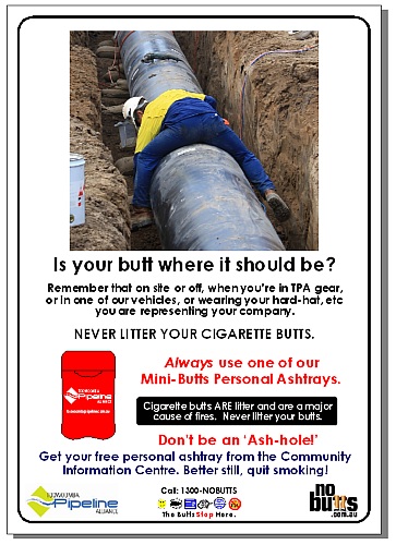 Toowoomba Pipeline Alliance - Staff Poster
